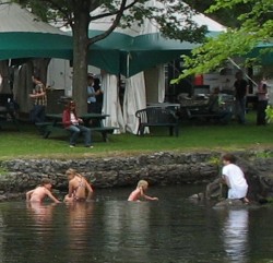 Swimming kids