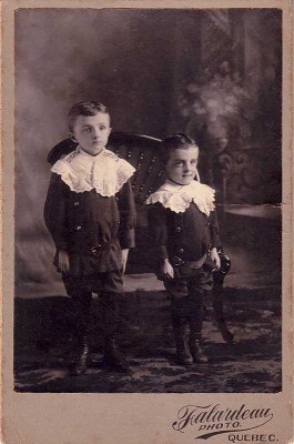 Antique photo: Your momma dresses you funny