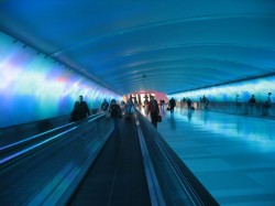 Detroit airport tunnel