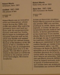 Description of the Untitled Pile of Felt