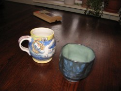 Swain and Marcotte mugs