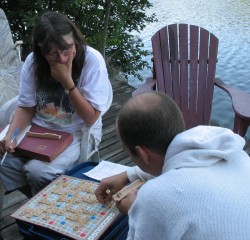 Scrabble on the deck