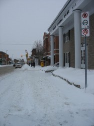 Kelly Funeral Home sidewalk 