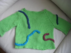 Back of snake charmer sweater