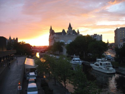 Sunset over the Rideau Canal