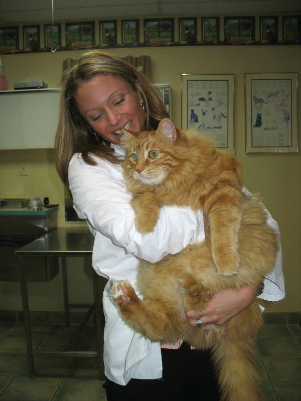 Duncan and his Vet, January 2008
